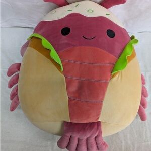 Squishmallows Lorono Lobster Roll Plush 21” Toy New NWT